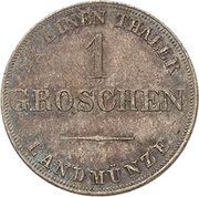 1 Groschen - Ernest I, Germany, 1837 reverse image