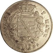 10 Kreuzers - Ernest I, Germany, 1831-1834 reverse image