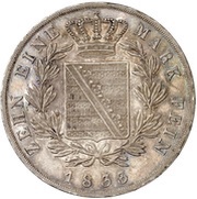1 Thaler - Ernest I, Germany, 1832-1833 reverse image