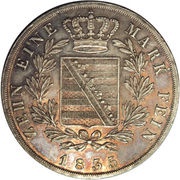 1 Thaler - Ernest I, Germany, 1835 reverse image