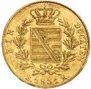 1 Ducat - Ernest I, Germany, 1831 reverse image