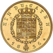 1 Ducat - Ernest I, Germany, 1836-1842 reverse image