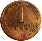 1 Pfennig - Ernest II, Germany, 1847-1856 reverse image
