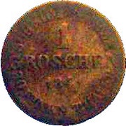 1 Groschen - Ernest I, Germany, 1841 reverse image
