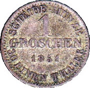 1 Groschen - Ernest II, Germany, 1847-1858 reverse image