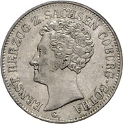 ⅙ Thaler - Ernest I obverse image