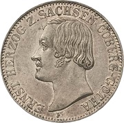 ⅙ Thaler - Ernest II obverse image
