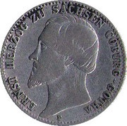 ⅙ Thaler - Ernest II obverse image