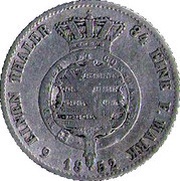 ⅙ Thaler - Ernest II, Germany, 1852-1855 reverse image