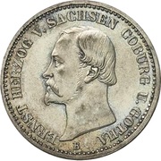⅙ Thaler - Ernest II obverse image