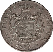 1 Thaler - Ernest I, Germany, 1841-1842 reverse image