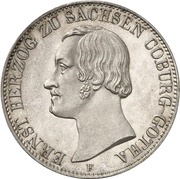 1 Thaler - Ernest II obverse image