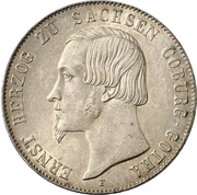1 Thaler - Ernest II obverse image