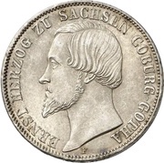 1 Thaler - Ernest II obverse image