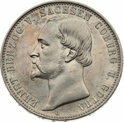 1 Vereinsthaler - Ernest II Silver Jubilee obverse image