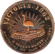 1 Penny - Robison Bros and Co Melbourne; Victoria obverse image