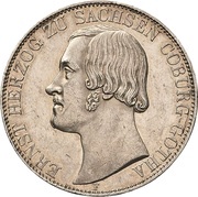 2 Thalers / 3½ Gulden - Ernest II obverse image