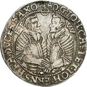 ¼ Thaler - John Casimir and John Ernest obverse image