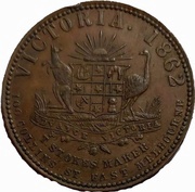 1 Penny - T. Stokes Melbourne; Victoria obverse image
