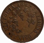 1 Penny - T. Stokes Melbourne; Victoria reverse image