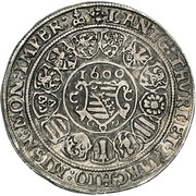 ½ Thaler - John Casimir and John Ernest, Germany, 1600 reverse image