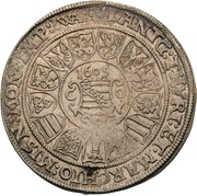 ½ Thaler - John Casimir and John Ernest, Germany, 1604-1612 reverse image