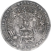 ½ Thaler - John Casimir and John Ernest, Germany, 1612-1619 reverse image
