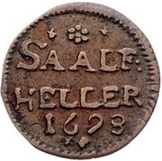 1 Heller - John Ernest VIII, Germany, 1692-1705 reverse image