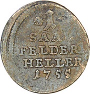 1 Heller - Francis Josias, Germany, 1752-1759 reverse image