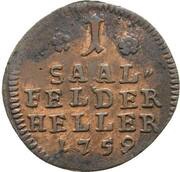 1 Heller - Francis Josias, Germany, 1758-1759 reverse image