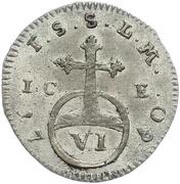 6 Pfennig - Francis Josias, Germany, 1760-1763 reverse image