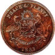 1 Penny - Warnock Bros Melbourne and Maldon; Victoria obverse image