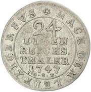 1⁄24 Thaler - Francis Josias, Germany, 1747-1748 reverse image