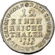 1⁄12 Reichsthaler - Francis Josias, Germany, 1753-1758 reverse image