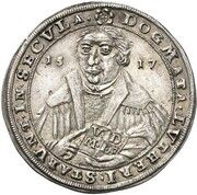¼ Thaler - John Ernest IV Bicentenary of the Reformation, Germany, 1717 reverse image