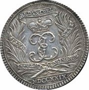 ½ Thaler - John Ernest VIII Death, Germany, 1729 reverse image