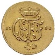 ¼ Ducat - Christian Ernest and Francis Josias obverse image