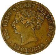 1 Penny - Fenwick Brothers (Melbourne; Victoria0 obverse image