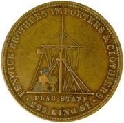 1 Penny - Fenwick Brothers (Melbourne; Victoria0 reverse image