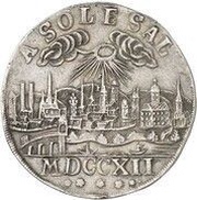 1 Thaler - John Ernest VIII Saalfelder Ausbeute, Germany, 1712-1714 reverse image