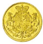 1 Ducat - Christian Ernest and Francis Josias, Germany, 1740 reverse image