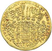 2 Ducats - John Ernest VIII, Germany, 1698 reverse image