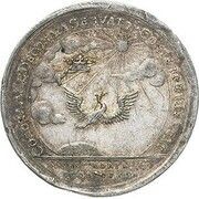 2 Ducats - Francis Josias Silver pattern strike; Death of Christian Ernest, Germany, 1745 reverse image