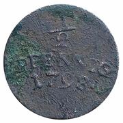 ½ Pfennig - Ernest Frederick, Germany, 1798-1800 reverse image