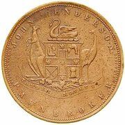 1 Penny - John Henderson, Pawnbroker Fremantle; Western Australia obverse image