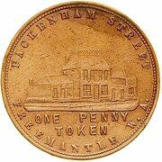 1 Penny - John Henderson, Pawnbroker Fremantle; Western Australia, Australia,  reverse image