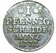 1 Pfennig - Ernest Frederick, Germany, 1770-1798 reverse image