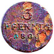 3 Pfennig - Francis Frederick Anthony, Germany, 1804-1806 reverse image