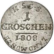 1 Groschen - Ernest I, Germany, 1808-1818 reverse image