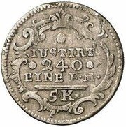 5 Kreuzer - Ernest Frederick, Germany, 1765 reverse image